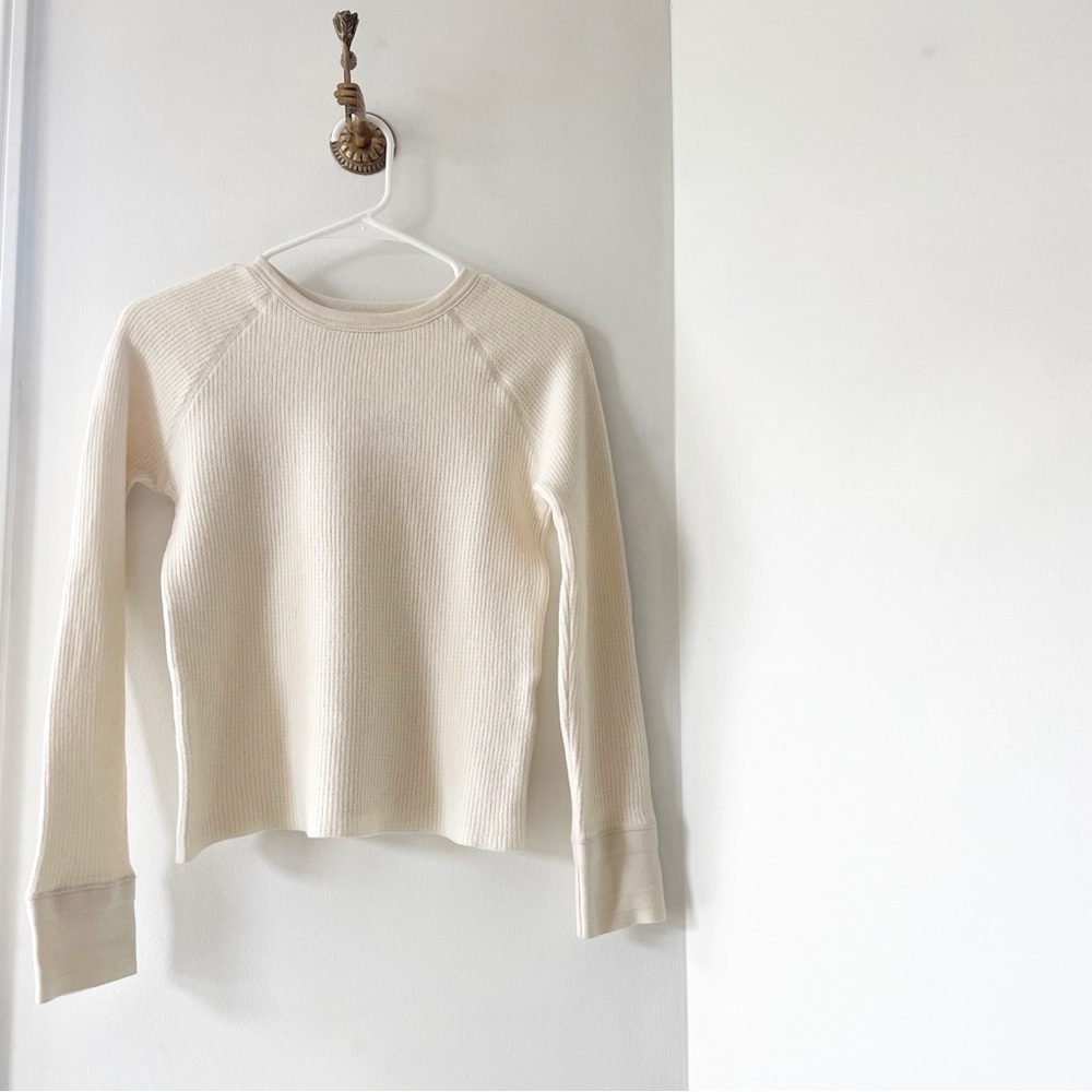Vis Ā Vis 100% Wool Beige Ribbed Sweater | Size 2